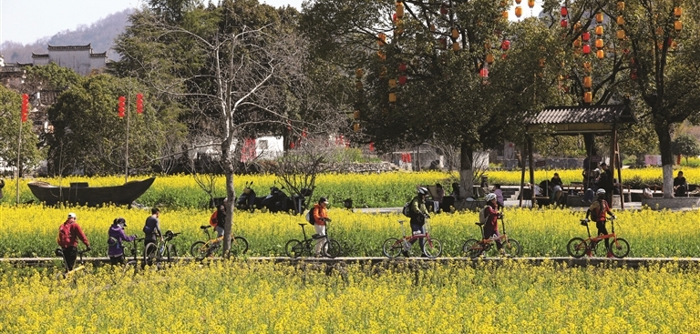 西递古村春意浓